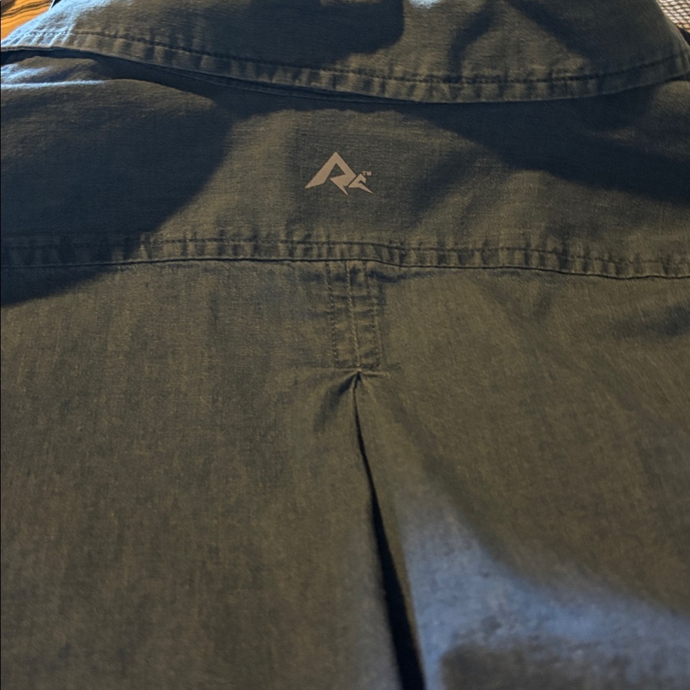 Light Blue Denim Button-Front Women's Shirt - Picture 2 of 4